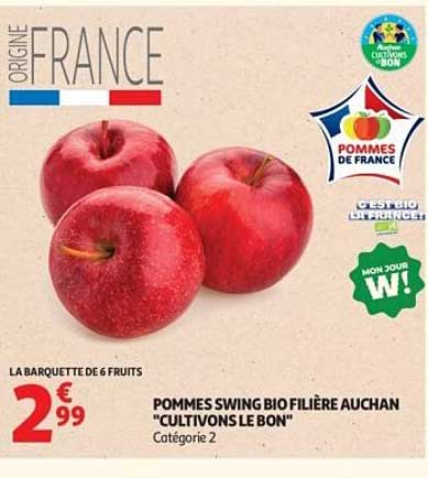 POMMES SWING BIO FILIÈRE AUCHAN