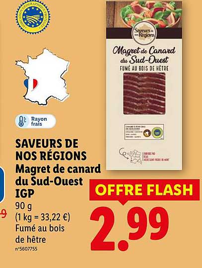Saveurs de Nos Régions Magret de canard du Sud-Ouest IGP