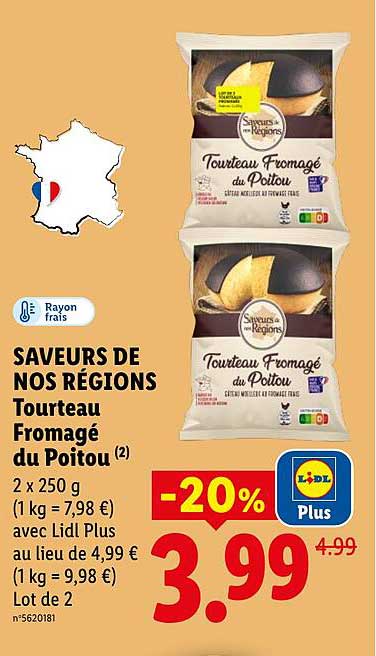 SAVEURS DE NOS RÉGIONS Tourteau Fromagé du Poitou