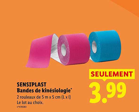 SENSIPLAST Bandes de kinésiologie