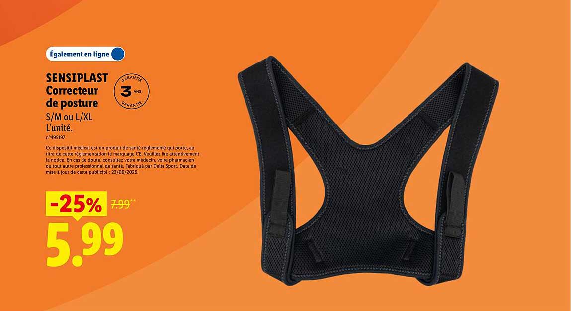 SENSIPLAST Correcteur de posture