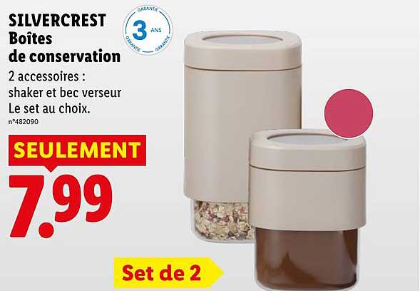 SILVERCREST Boîtes de conservation
