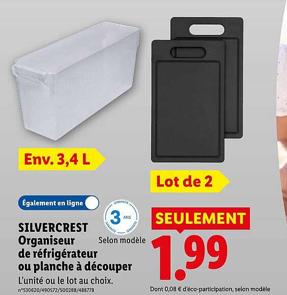 SILVERCREST Organiseur de réfrigérateur
