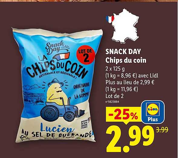 SNACK DAY Chips du coin