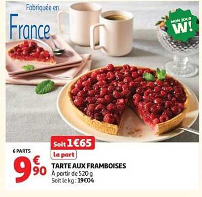 TARTE AUX FRAMBOISES