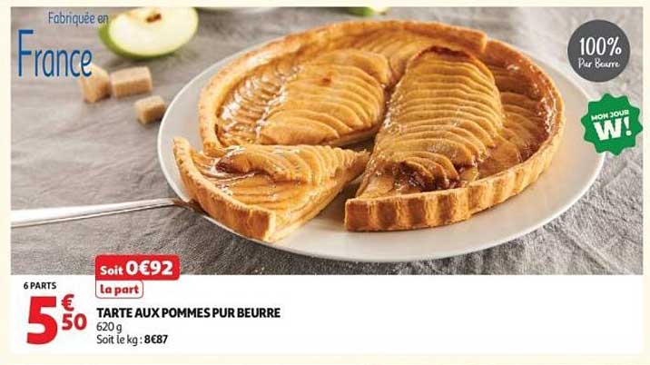 TARTE AUX POMMES PUR BEURRE