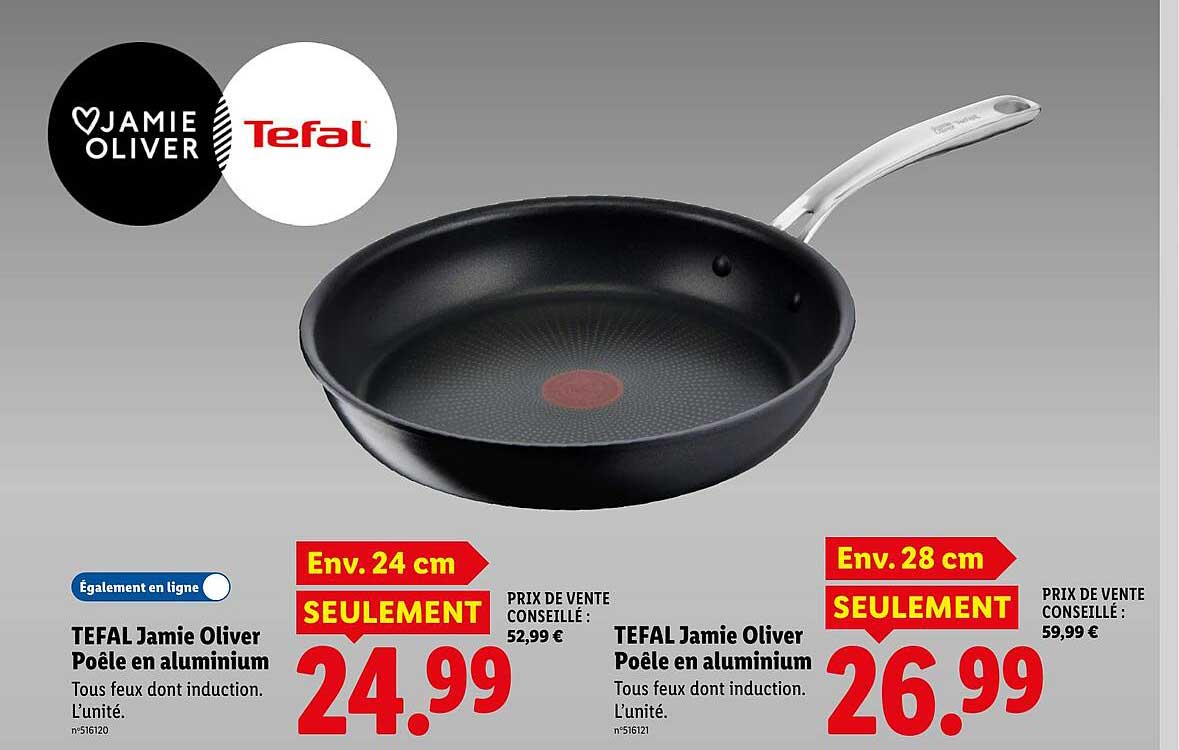 TEFAL Jamie Oliver Poêle en aluminium