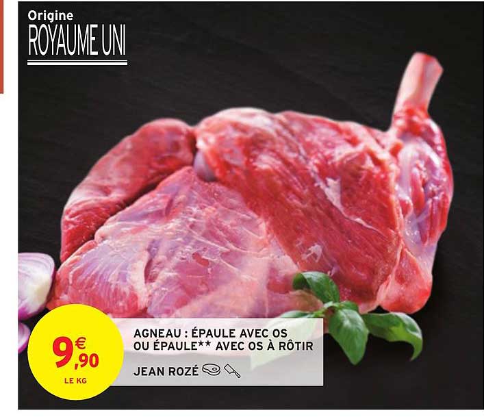 agneau épaule avec os ou épaule avec os à rôtir jean rozé