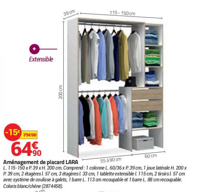 aménagement de placard lara