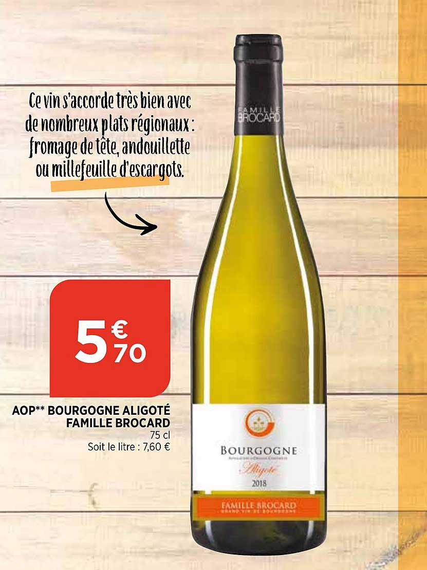 aop bourgogne aligoté famille brocard