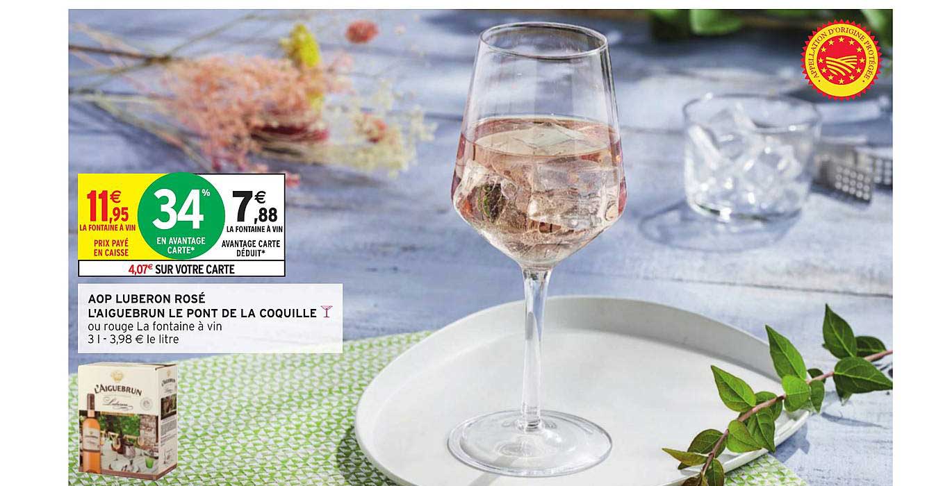 Aop Luberon Rosé L'aiguebrun Le Pont De La Coquille