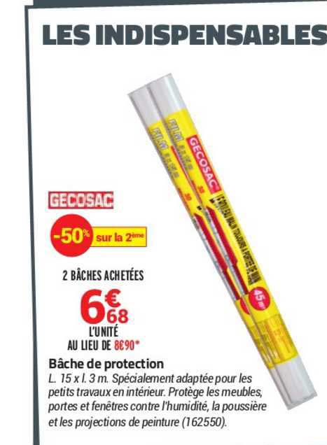 bâche de protection gecosac