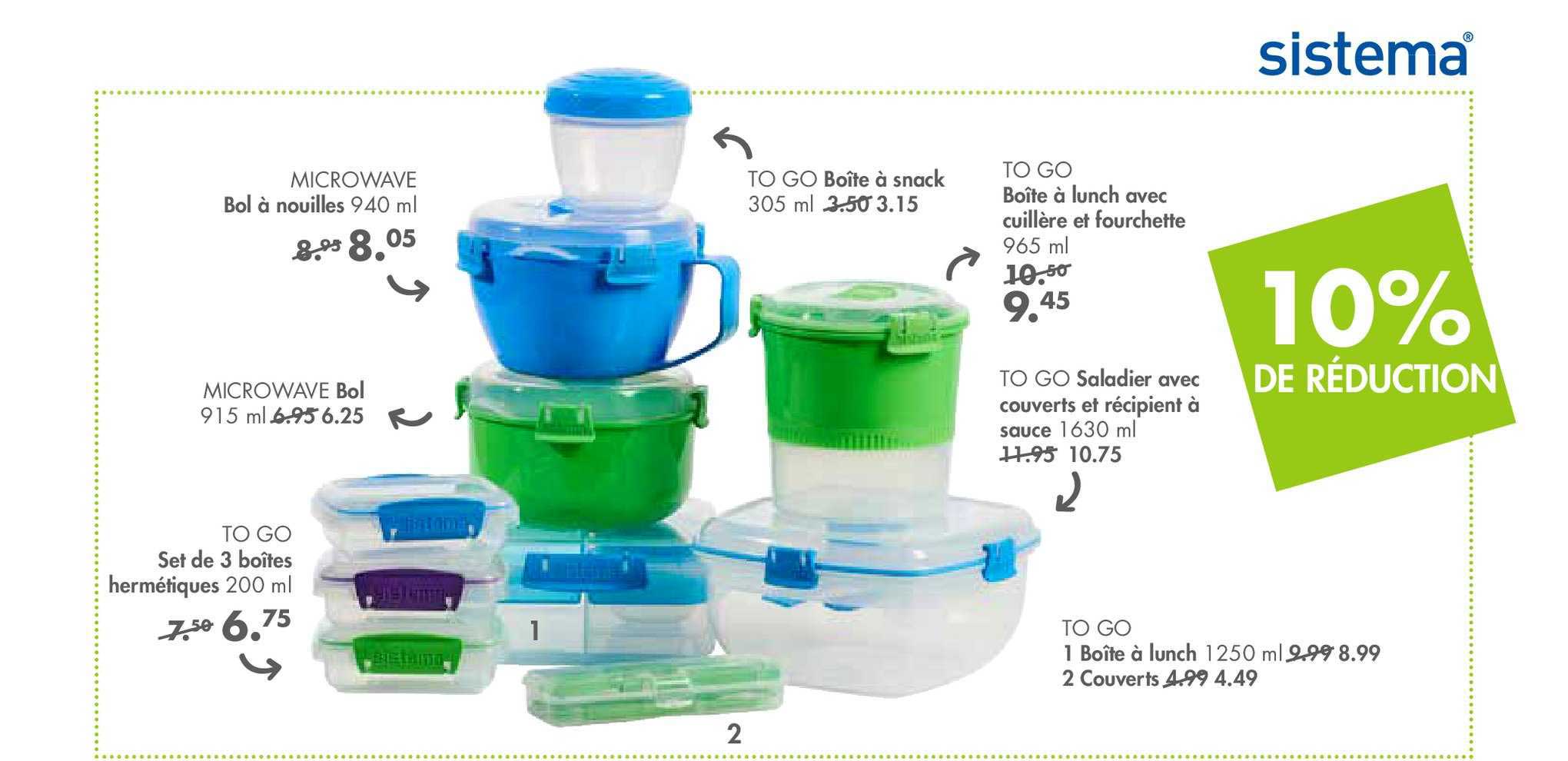 Boîtes à Lunch Avec Cuillère Et Fourchette  10% De Réduction