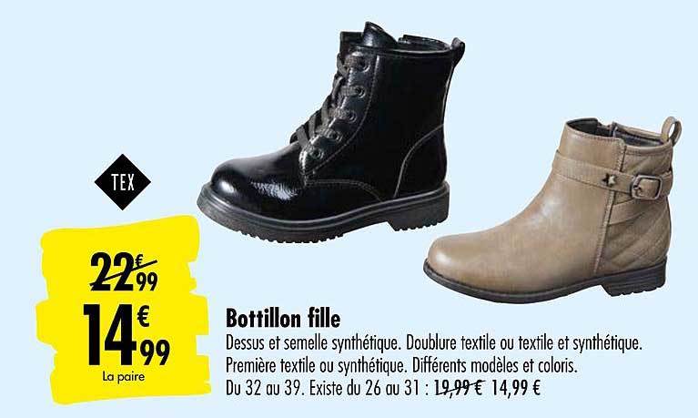 bottillon fille tex