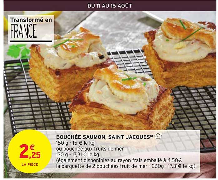 bouchée saumon saint jacques