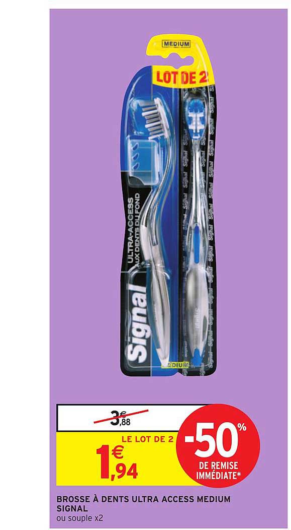 Brosse à Dents Signal Ultra Access Medium -50% De Remise Immédiate