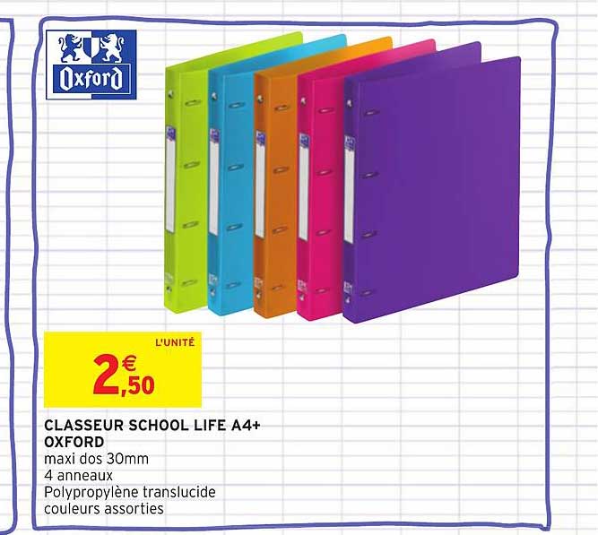 classeur school live a4+ oxford