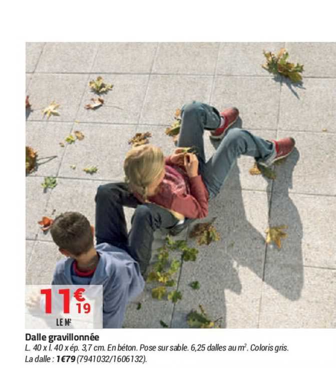 dalle gravillonnée