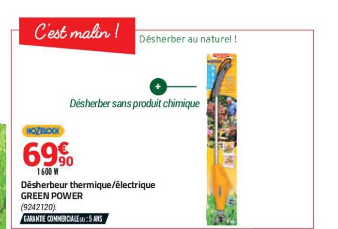 désherbeur thermique électrique green power