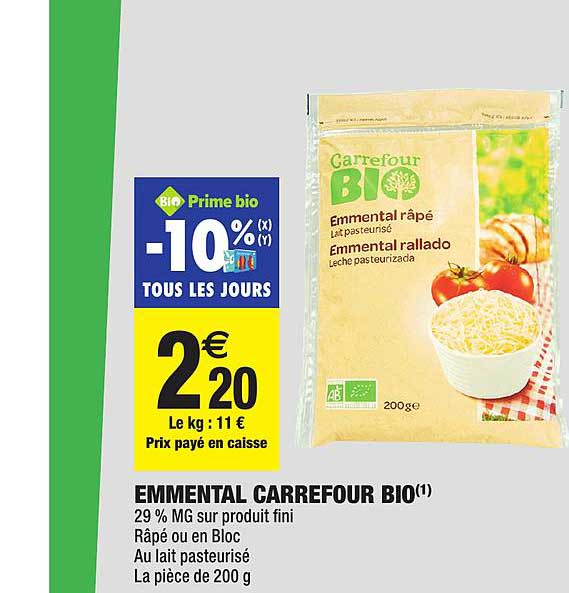 Emmental Carrefour Bio