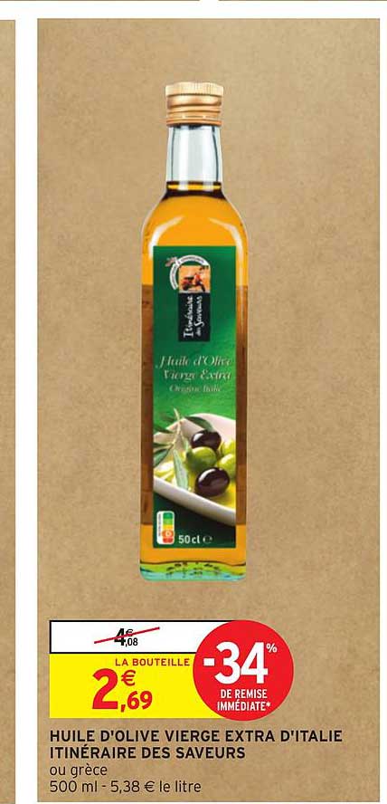huile d'olive vierge extra d'italie itinéraire des saveurs -34% de remise immédiate