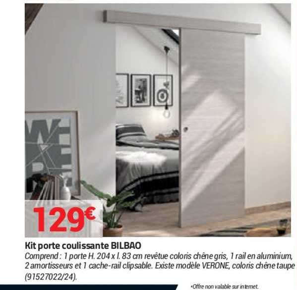 kit porte coulissante bilbao