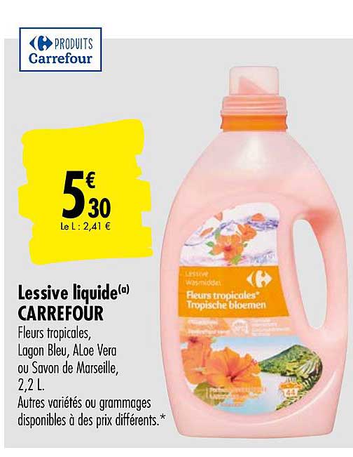 Lessive Liquide Carrefour