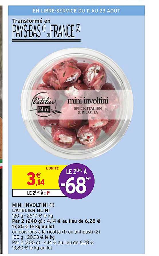 mini involtini l'atelier blini le 2ème à -68%