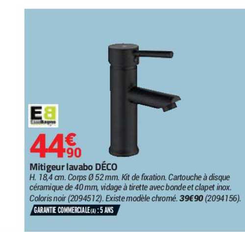 mitigeur lavabo déco essebagno