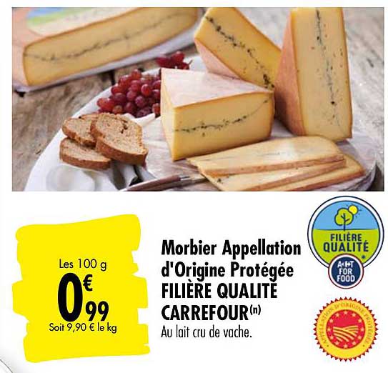 morbier appellation d origine protégée carrefour