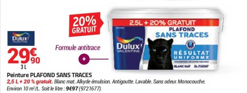 Peinture Plafond Sans Traces Dulux