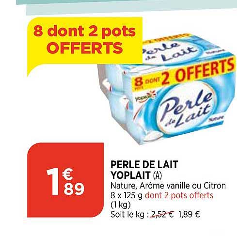 Perle De Lait Yoplait
