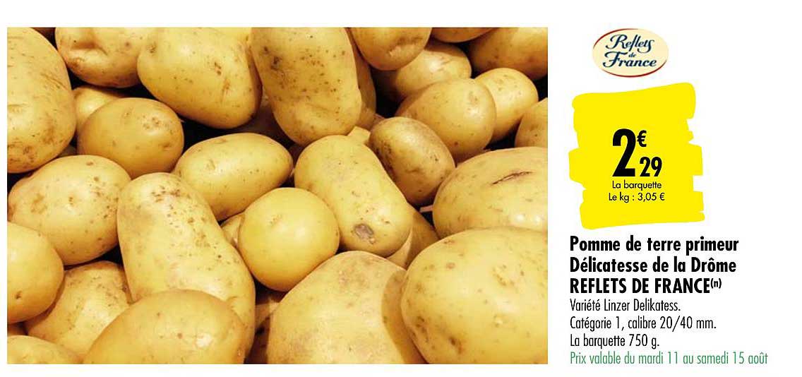 pomme de terre primeur délicatesse de la drôme reflets de france