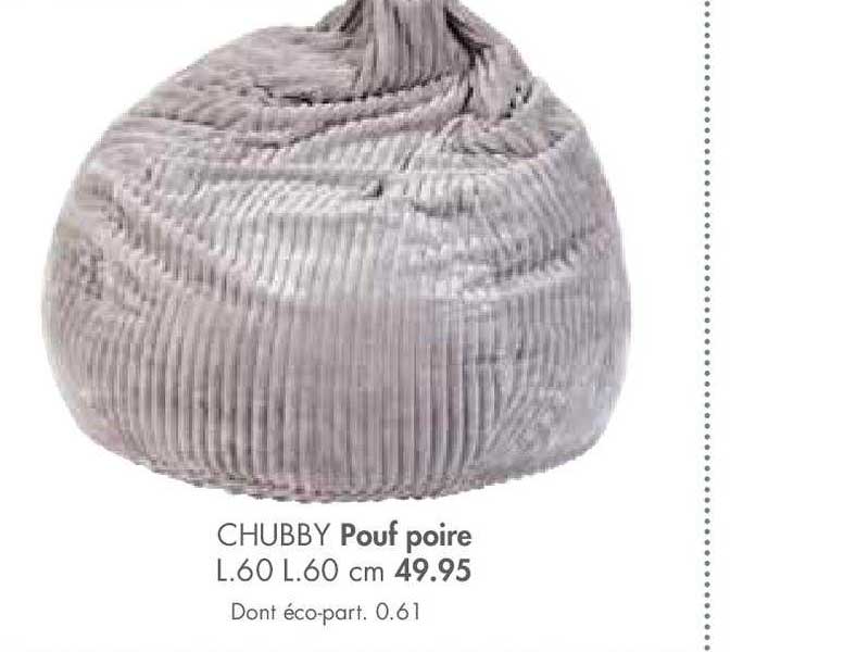 pouf poire chubby
