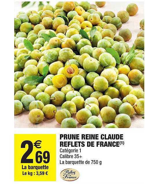 prune reine claude reflets de france