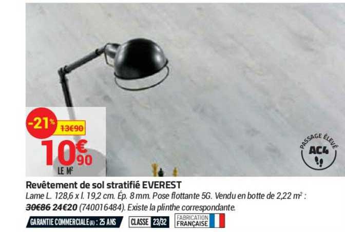 revêtement de sol stratifié everest