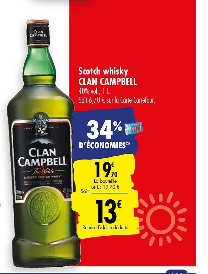 scotch whisky clan campbell
