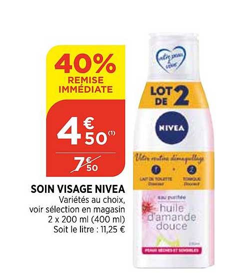 Soin Visage Nivea 40% De Remise Immédiate