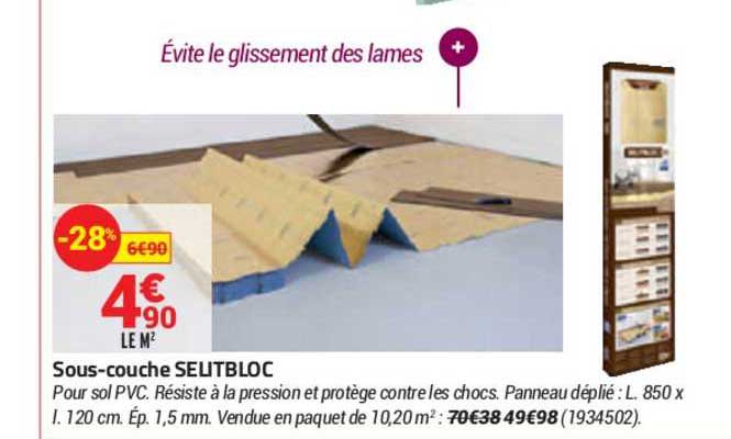 sous couche selitbloc