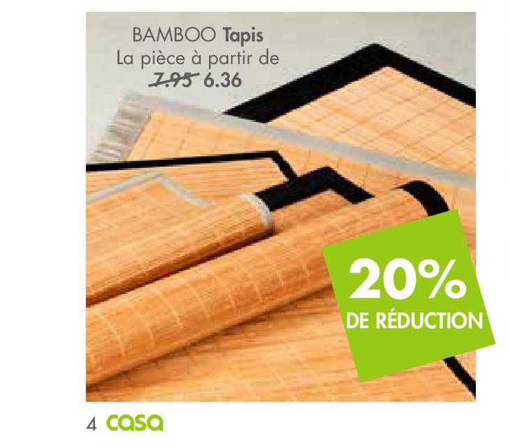 Tapis Bamboo 20% De Réduction
