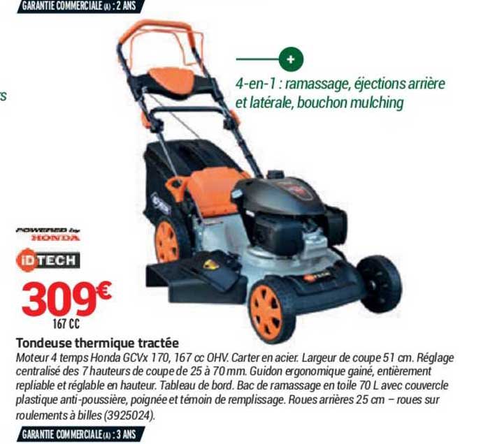 Tondeuse Thermique Tractée Id Tech