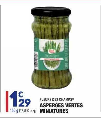asperges vertes miniatures fleurs des champs