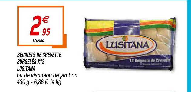 beignets de crevette surgelés x12 lusitana