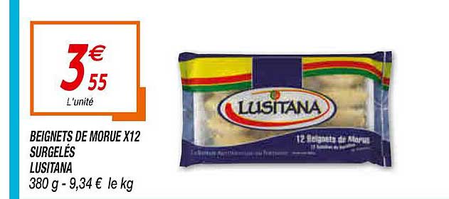 beignets de morue x12 surgelés lusitana