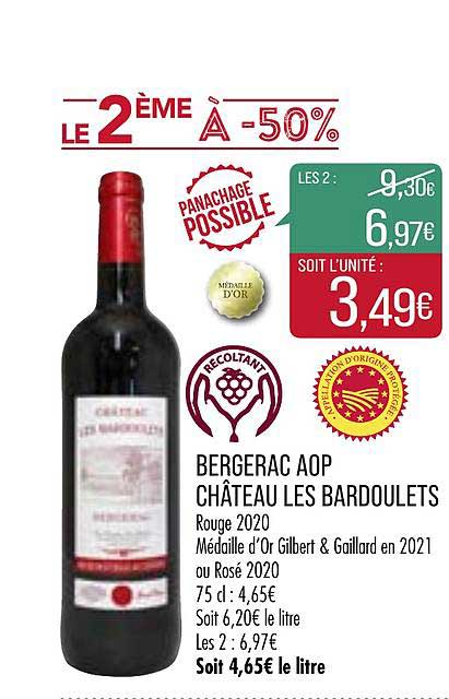Bergerac Aop Château Les Bardoulets