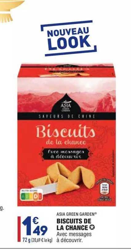 biscuits de la chance asia green garden