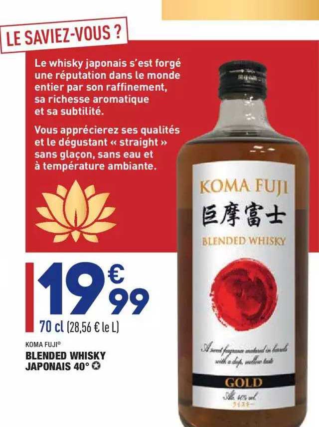 blended whisky japonais 40° koma fuji