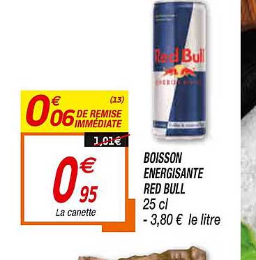 boisson énergisante red bull
