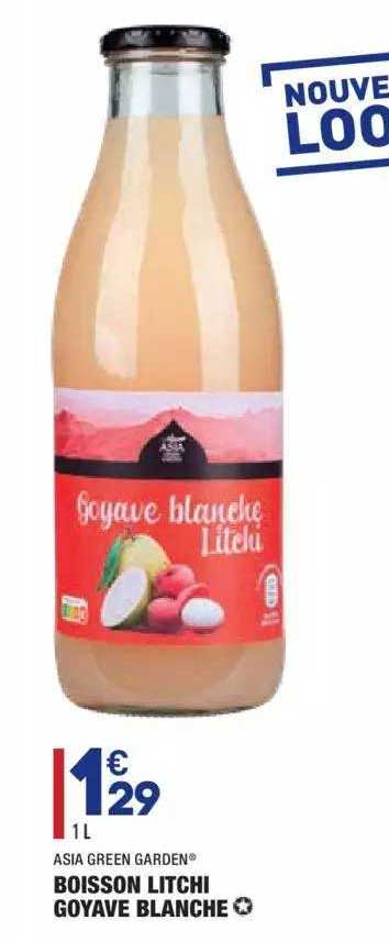 boisson litchi goyave blanche asia green garden