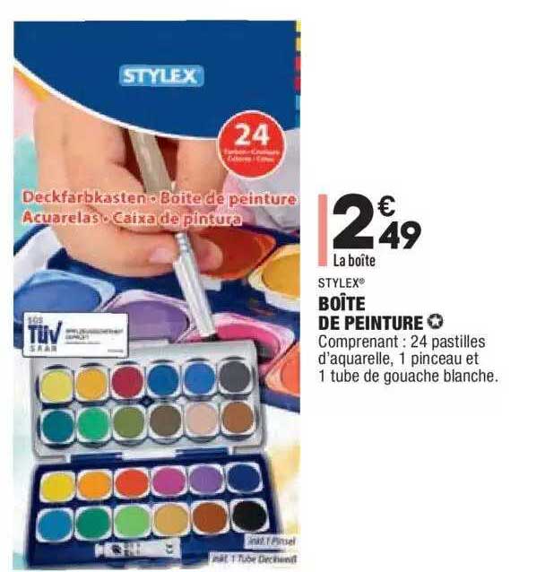 boîte de peinture stylex